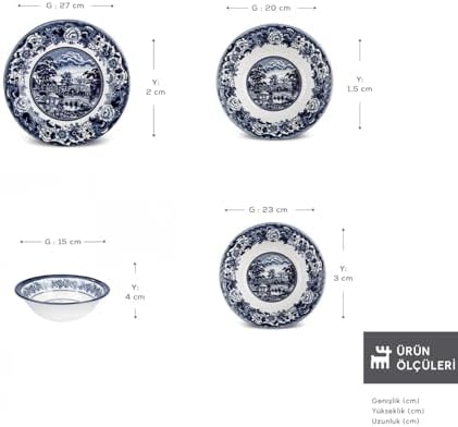 Old Town 24 Parça 6 Kişilik Yemek Takımı