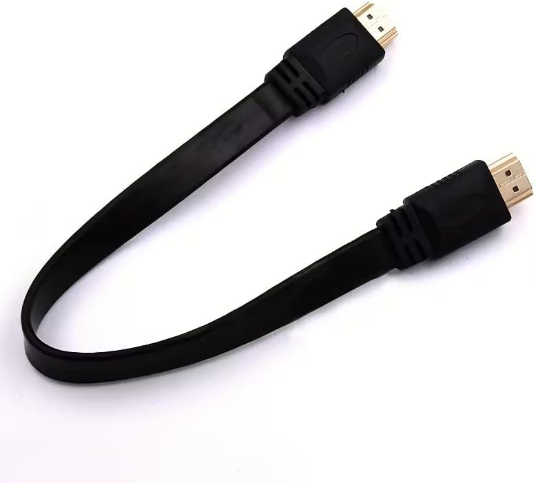 Yassı Flat Slim Hdmi Kablo Uyumlu 4k Full Hd 4k 60hz 2.0 Uyumlu 4K 60p çözünürlük uyumlu 18 Gbps veri aktarım hızı, ethernet kanallı (1 METRE)