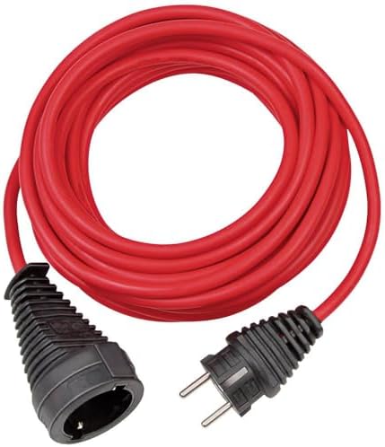 1167460 uzatma kablosu, plastik, 10 m, kırmızı