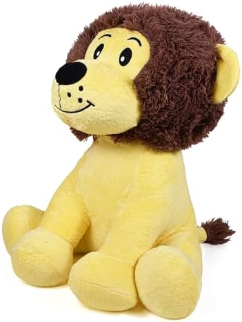 Sevimli Peluş Aslan, Sarı ve Kahverengi, Yumuşak Oyuncak, Çocuklar için Peluş Hayvan (Küçük Aslan)