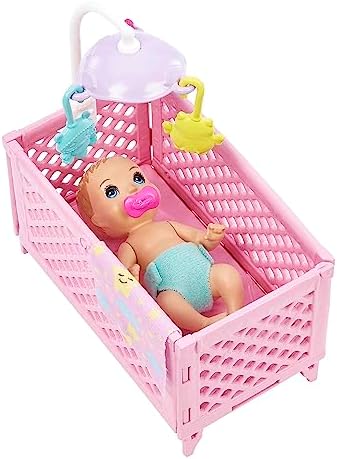 ve aksesuarları, Skipper bebek, uykulu bebek figürü ve beşikli oyun seti, mobilya ve temalı aksesuarlar, Bebek Bakıcısı, HJY33