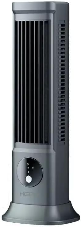 USB Şarjlı Sessiz Kule Tipi Masaüstü Mini Fan 3 Kademe Ofis Tipi Soğutucu Kule Fanı