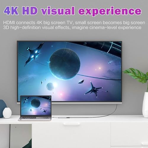 USB C HUB,  Pro ve Hava Aksesuarları için Çoklu Bağlantı Noktalı USB C Adaptörü, 4K HDMI, USB 3.0, SD/TF Kart Okuyucu, 100W PD Dizüstü Bilgisayar ve Diğer C Tipi Cihazlar için Uyumlu