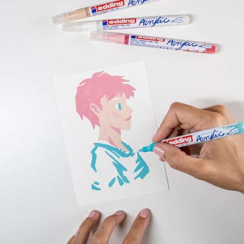 5300 İnce Uçlu Akrilik Markör ve 1800 Teknik Çizim Kalemi 5'li Manga Seti