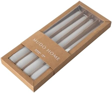 4Lü Şamdan Mum Beyaz 25cm