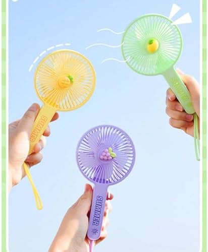 Mini Şarjlı El Fanı Taşınabilir Şarjlı Portatif Soğutucu Vantilatör Mini Klima Sarı