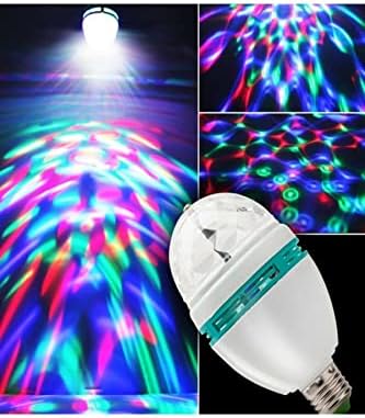 Renkli Disko Ampulü Lambası E27 Duy Led Ampul Dönen Disco Topu