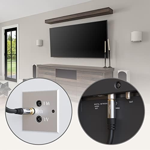 – SAT/TV kablosu – 2m (75 Ohm, F-fiş > koaksiyel fiş, TV, HDTV, radyo, DVB-T2, DVB-C, DVB-S, DVB-S2 için uygun koaksiyel kablo)