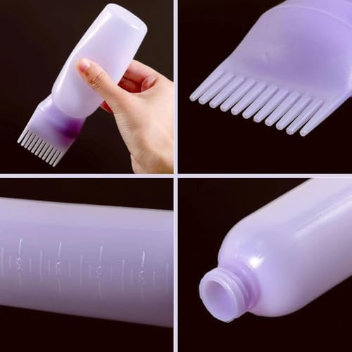 Taraklı Saç Boyama ve Bakım Tarağı, Saç Bakım Aplikatörü Tekrar Kullanılabilir Doldurulabilir