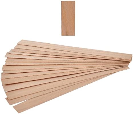 Ahşap Mum Fitili Mum Fitil Vegan Mum Fitil 60 Adet Boy 15 cm En 15 mm