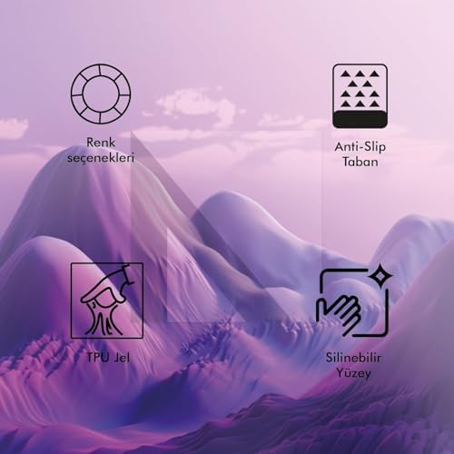 - Jel Mouse Ve Klavye Bilek Destek Pedi | Yumuşak, Ergonomik, El Bileği Dinlendirme Pedi (Fare Bilek Desteği, Şeffaf)