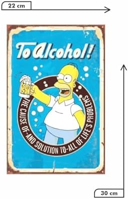 Kuşe Kağıt Duvar Posteri Simpsonlar Retro Drtr0039