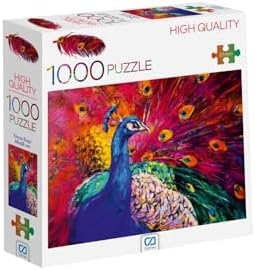 Ca Games Tavus Kuşu 1000 Parça 2,2Mm Kalınlık 48X68Cm Profesyonel Hobi Puzzle Yapboz Serisi