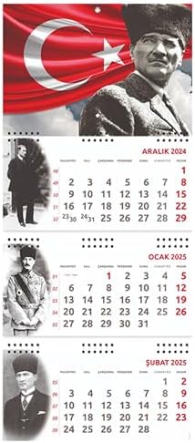 2025 Atatürk Gemici Duvar Takvimi - Ayyıldız