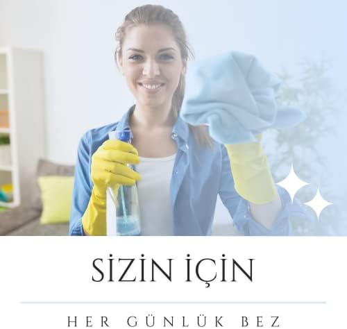Ölçekli Temizlik Bezi 3’lü Paket Mikrofiber Genel Temizlik Bezi, Yüksek Emici Tüy Bırakmayan EasyClean Bez, Mucize Temizlik Bezi Cam, Araba, Pencere, Aynalar, Bulaşıklara, Yeniden Kullanılabilir