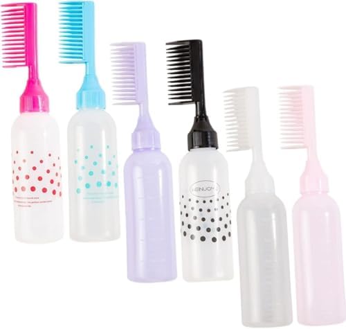 Uzun Taraklı Saç Boyama Şişesi 175 ml - Pratik Saç Boyama Tarağı ve Saç Bakım Aplikatörü, Kolay Saç Boyama ve Bakım İçin Taraklı Şişe (2)