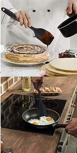 Yanmaz Yapışmaz Silikon 6'lı Pasta, Yumurta Fırçası, Kaşık Bıçak, Spatula Mutfak Seti