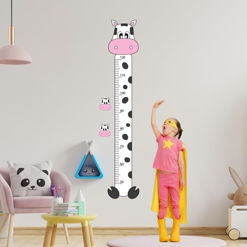 Sevimli İnek Boy Ölçer - Bebek ve Çocuk Odası Boy Cetveli