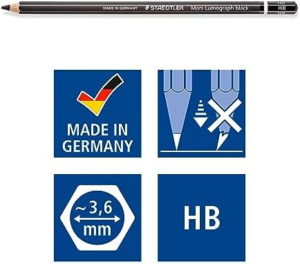 100B G6 Mars Kurşun Kalem 6'lı Metal Kutuda 8B, 6B, 2 Adet 4B, 2 Adet 2B