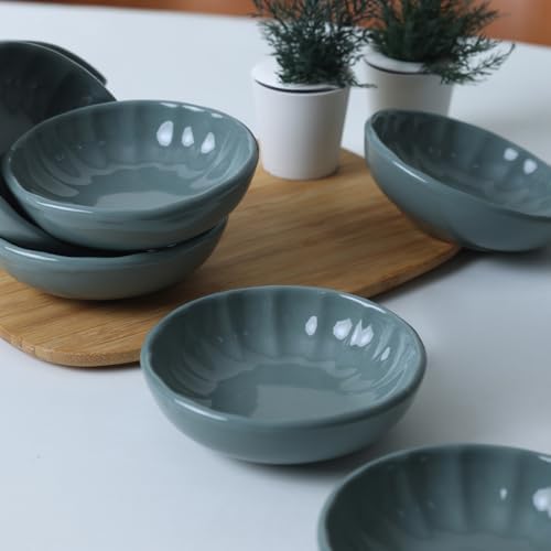 Granit Turkuaz Çerezlik/Sosluk 12 Cm 6 Adet Q07