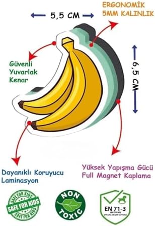Manyetik Mıknatıslı 30 Parça Hayvanlar ve 26 Parça Sebze Meyveler Eğitici Set Magnet