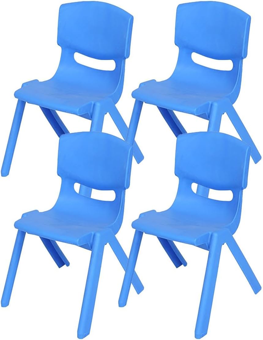 4'Lü Set Büyük Şirin Çocuk Sandalyesi Açık Mavi