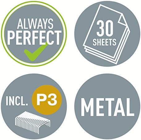 55020095 Zımba 30 Sayfa Kapasiteli, Siyah