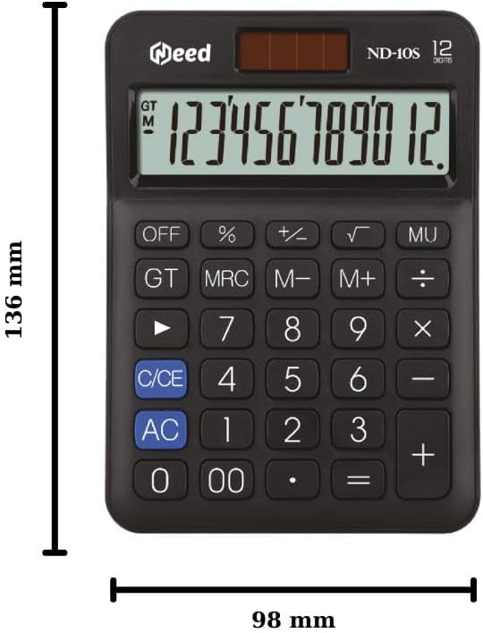 ND-10S Siyah Hesap Makinesi
