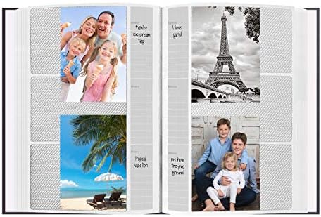 200- Post Bound Bay Mavi Deri Fotoğraf Albümü Altın Vurgulu 4 x 15 cm Baskılar için