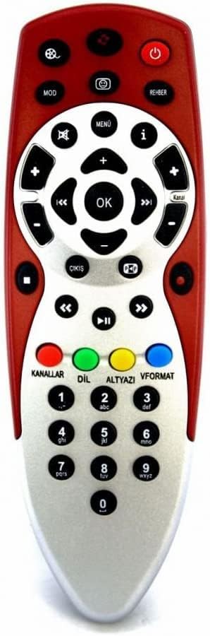 Digiturk HD Plus Uydu Kumandası KR0084 RT-0084 DIGITURK KIRMIZI KUMANDA