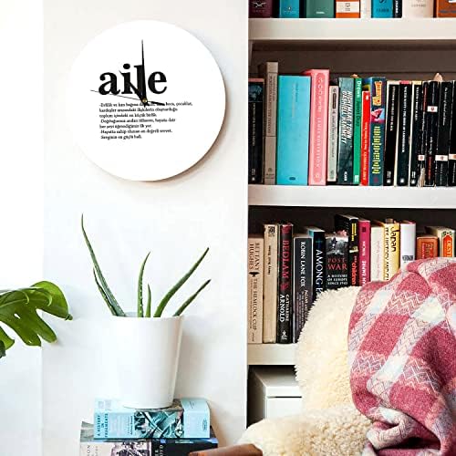 Aile Kelime Anlamlı Duvar Saati