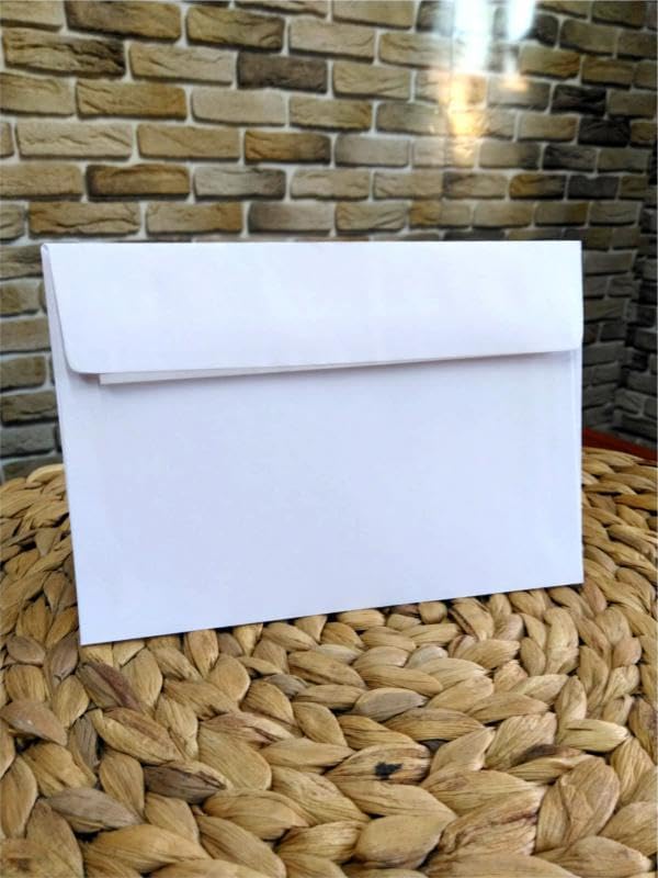100 Adet Kendinden Yapışkanlı Zarf Davetiye Mektup Para Belge Dilekçe Düğün Kına Nişan Sünnet 16,3cm X 11,5cm 100'lü