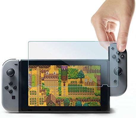 TNP Products Ekran Koruyucu (2 Paket) Switch ile çalışır - Şalter için Temperli Cam Ekran Koruyucu Kapak Aksesuarı, 9H Sertlik, Çizilmez, Premium Berraklık, Kabarcıksız Kurulum
