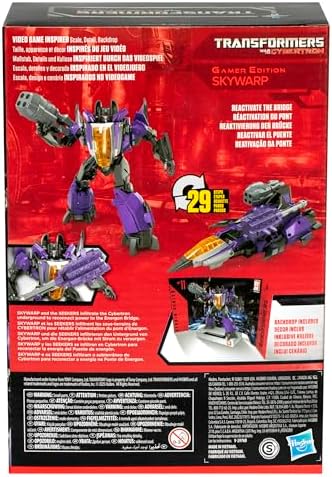 Transformers Studio Series Gamer Edition 11 Voyager Skywarp (Transformers: War for Cybertron) Aksiyon Figürü