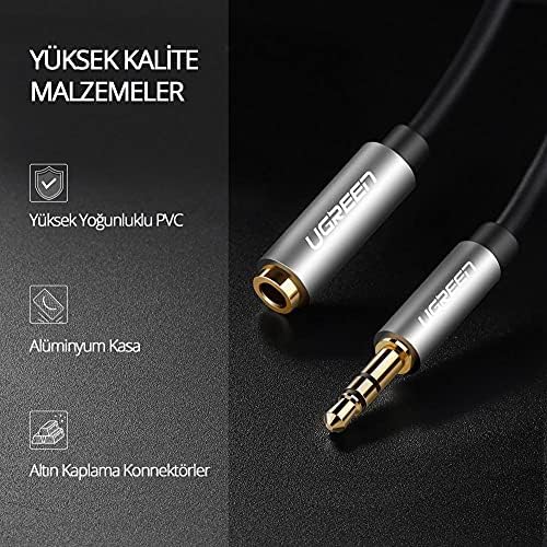 3.5 mm Ses Aux Uzatma Kablosu 1.5 Metre