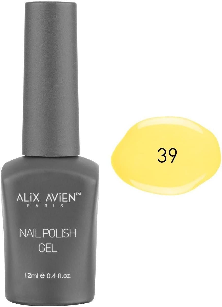 Uv Kalıcı Açık Sarı Jel Oje 39 - Gel Polish - 12 ml