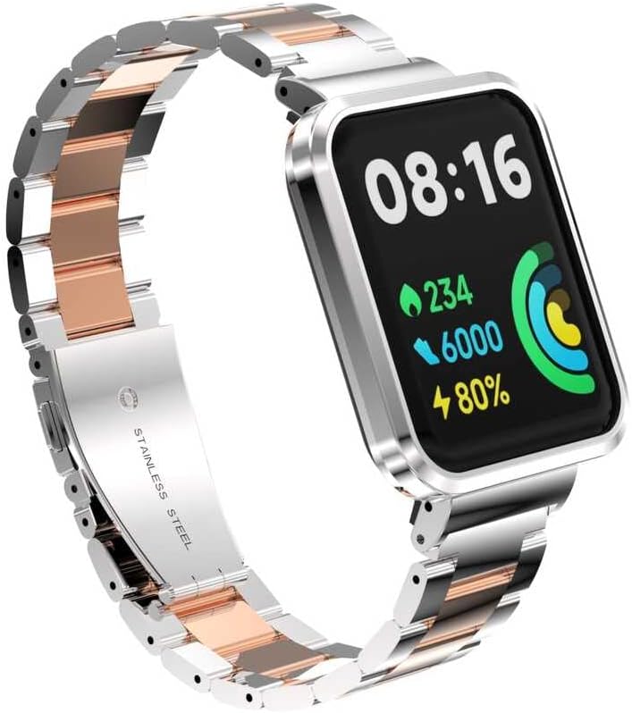 İle Uyumlu 2 Lite KRD-60 Metal Kordon Gümüş-Rosegold