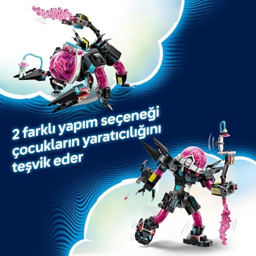 Mateo, Siber Beyin Robotuna Karşı 71495-8 Yaş ve Üzeri Çocuklar için Mermi Atıcılar, Açılan Kokpit ve Mateo Minifigürü ile Düşçü Figürü İçeren Yaratıcı Oyuncak Yapım Seti (368 Parça)
