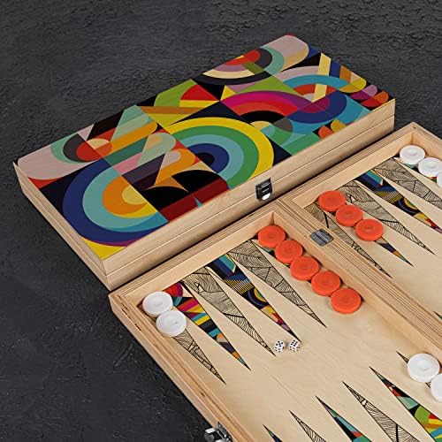 Retro Tasarımlı El Yapımı Tavla Seti