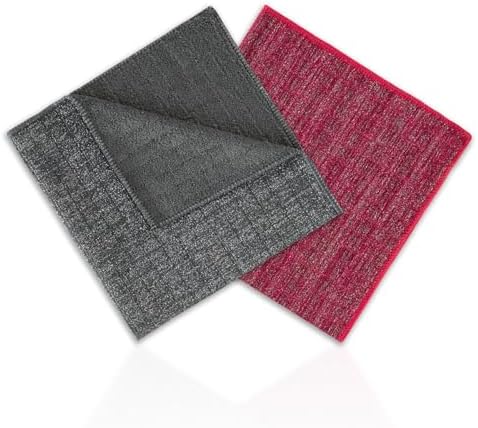 | İnatçı Leke Zorkir Ovalama Bezi - Simli, Telli Bez (ÇİZMEZ) 40x40 Kare Desen | x2 Adet