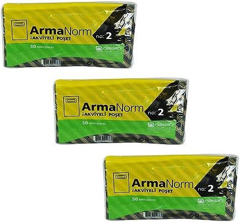 Kalın Takviyeli Desenli Çizgili Siyah Çanta Poşet Torba - 2 No - 26x38 Cm. - 50 Adetlik 3 Paket