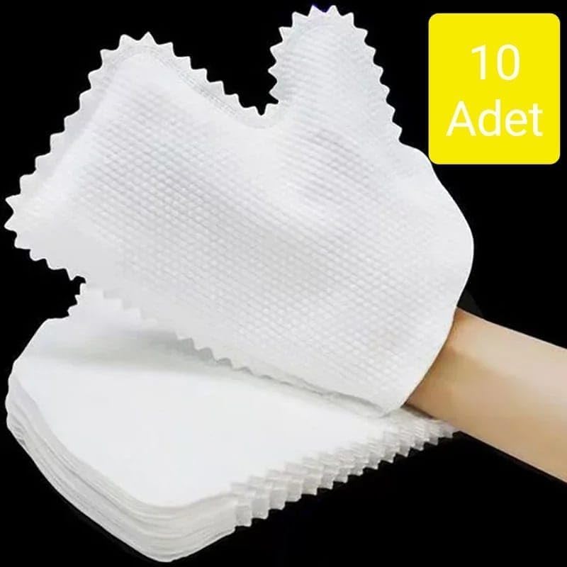 A1 Mikrofiber Temizlik Eldiveni, 10 Adet, Çok Amaçlı Toz Alma ve Temizleme, Islak Kuru Kullanım