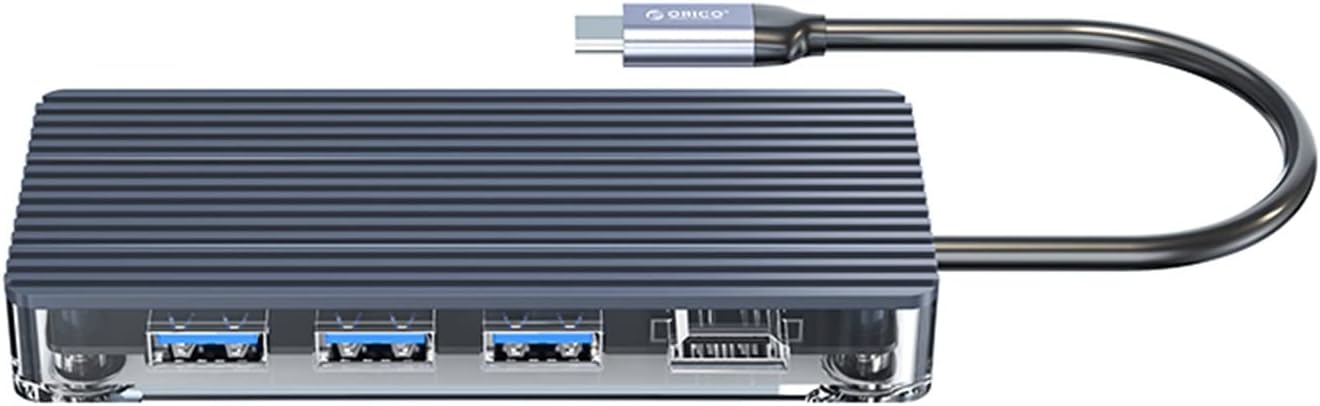 6 Portlu USB 3.0 HDMI 4K@30Hz TF/SD Kart Okuyucu Çoklayıcı HUB Gri