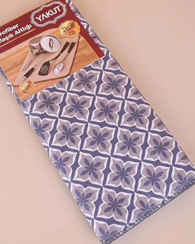 Bulaşık Kurutma Matı, Hızlı Kurutma Özellikli Emici Özellikli Mutfak Tezgah Üstü Bulaşık Matı Desenli