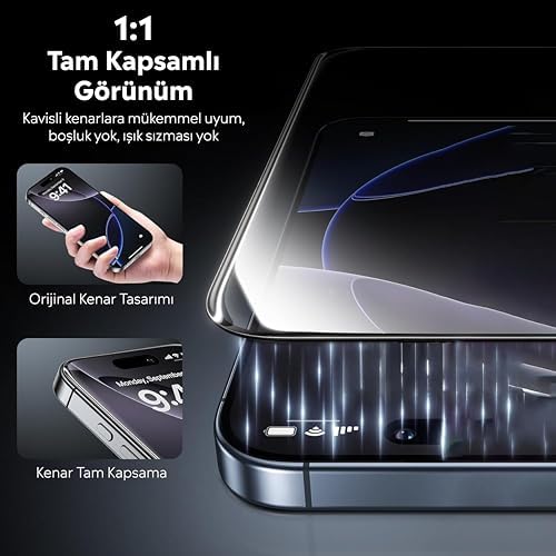 11 için Tasarlanmış Uçtan Kenara Kapsama Tam Koruma Dayanıklı Temperli Cam