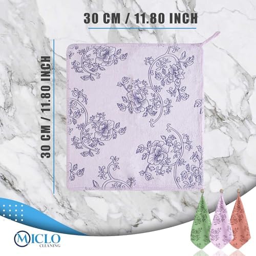 | Premium Kalite Desenli Kadife Mutfak Bezi | Leke Tutmaz-Koku Yapmaz x3 Adet 30x40cm