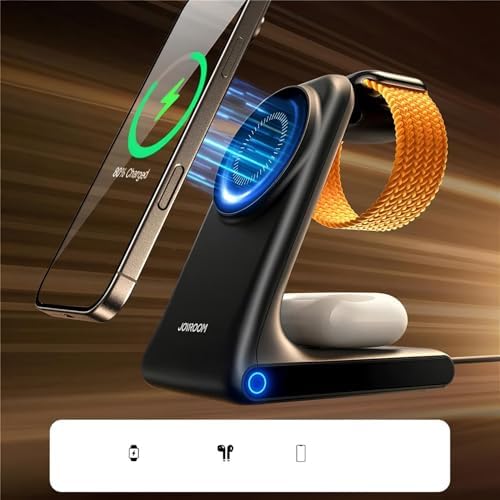 W15 3in 1 Katlanabilir Çoklu Masaüstü Kablosuz Şarj Standı