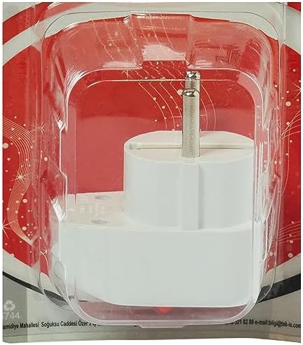 524098 Fişs Erkek Topraklı Anahtarlı, Beyaz