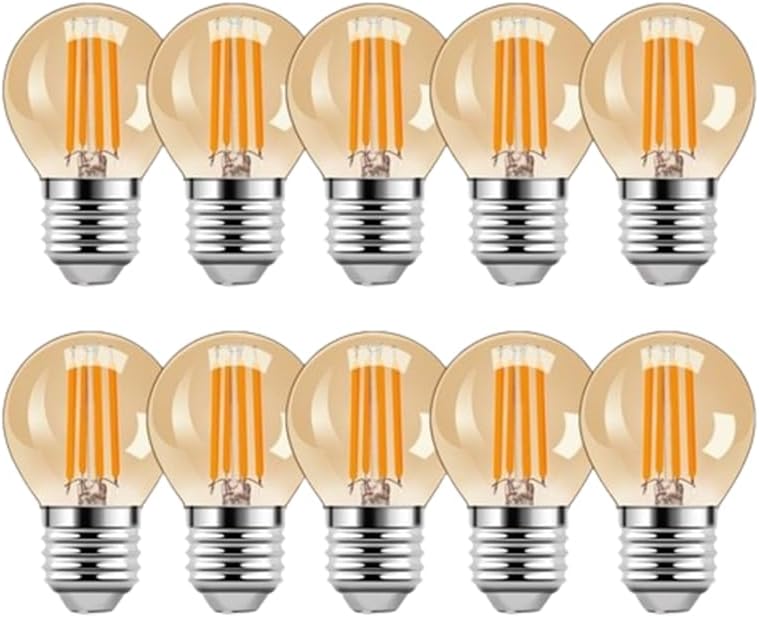 4 Watt Mini Top Ampul Led Filament G45 Cam Rustik Ampul E27 Duy 1800k Işık Rengi 10 Adet