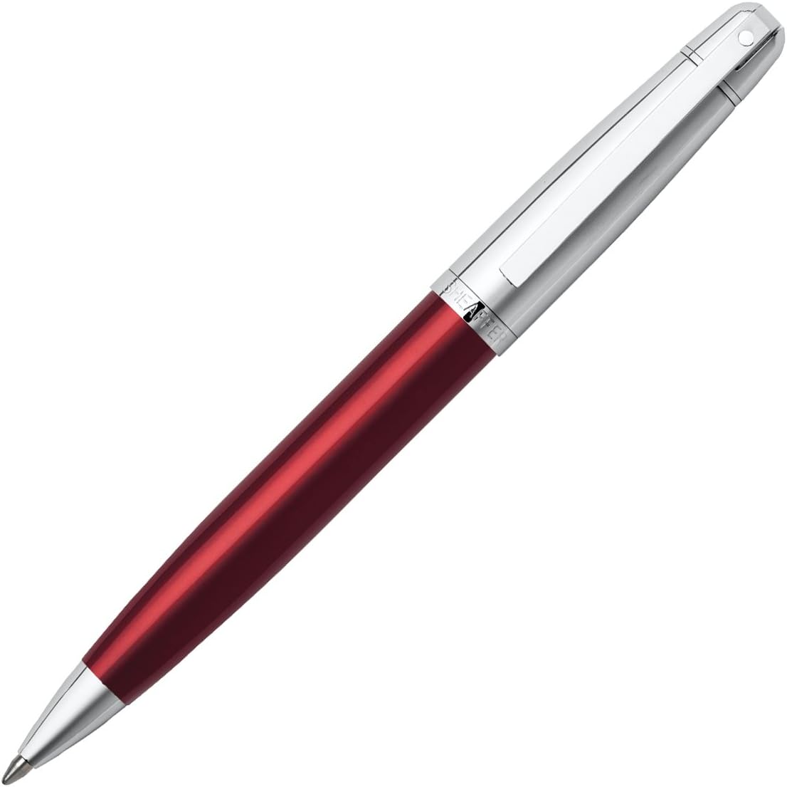 SHEAFFER 9336-2 500 Serisi Tükenmez Kalem Krom Parlak Kırmızı